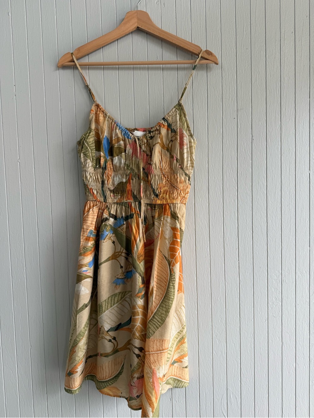 H&M Smocked Sundress with jungle pattern